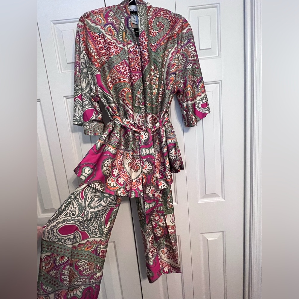 NWT Zara Kimono and pant set Size Small - Picture 7 of 14